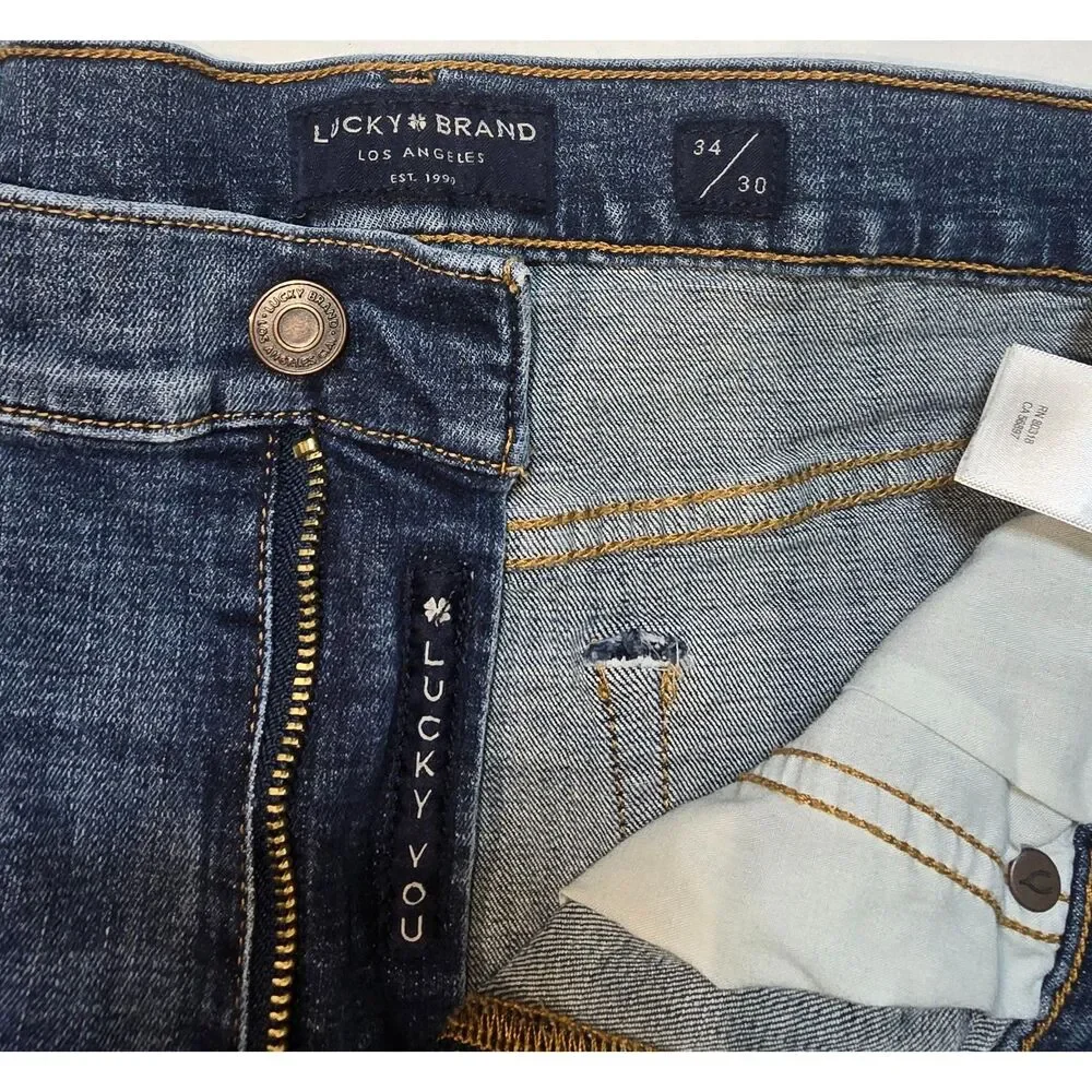 Lucky Brand 121 Slim Straight Size 34 x 30 Men's Jeans - 63
